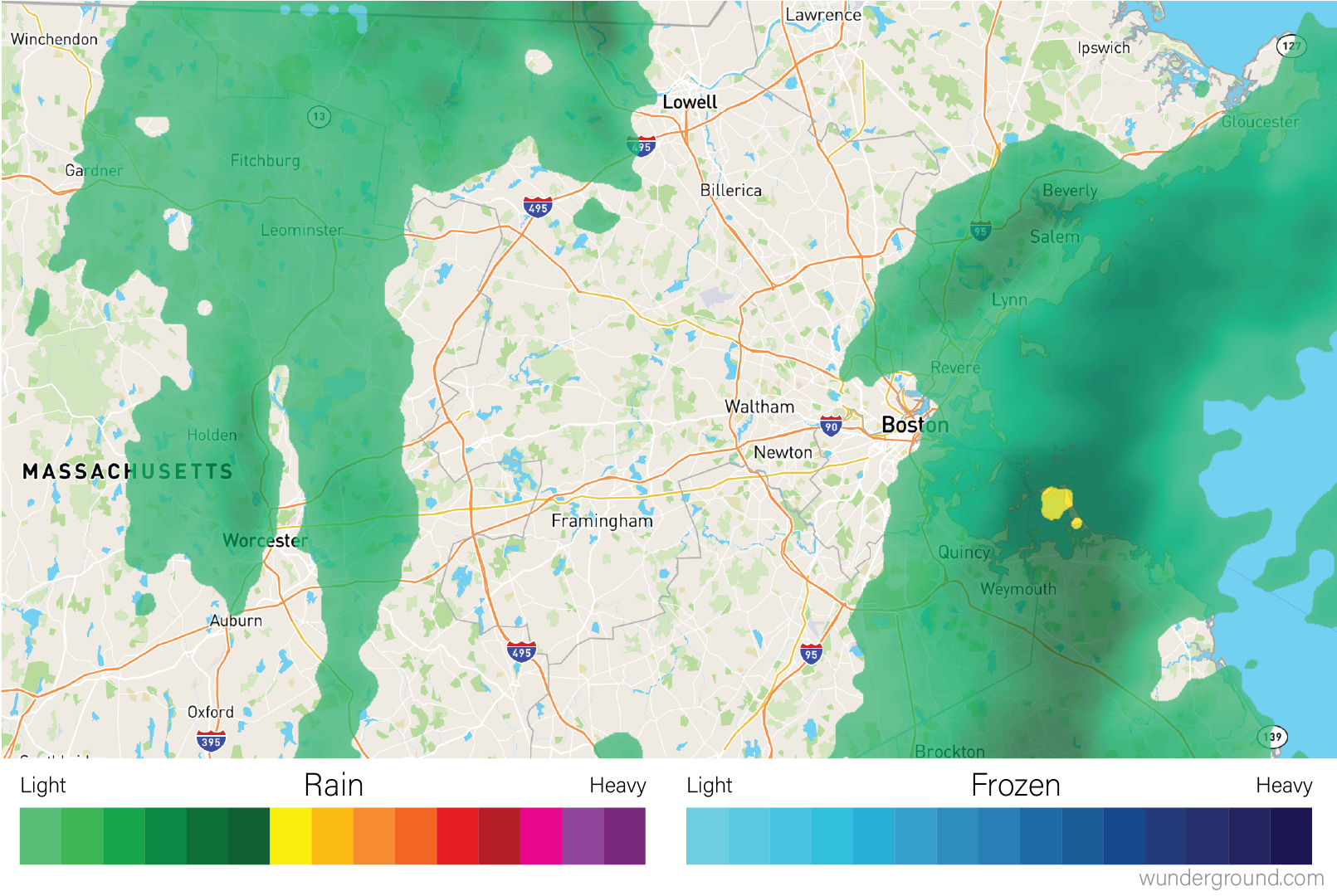 Weather maps are heatmaps